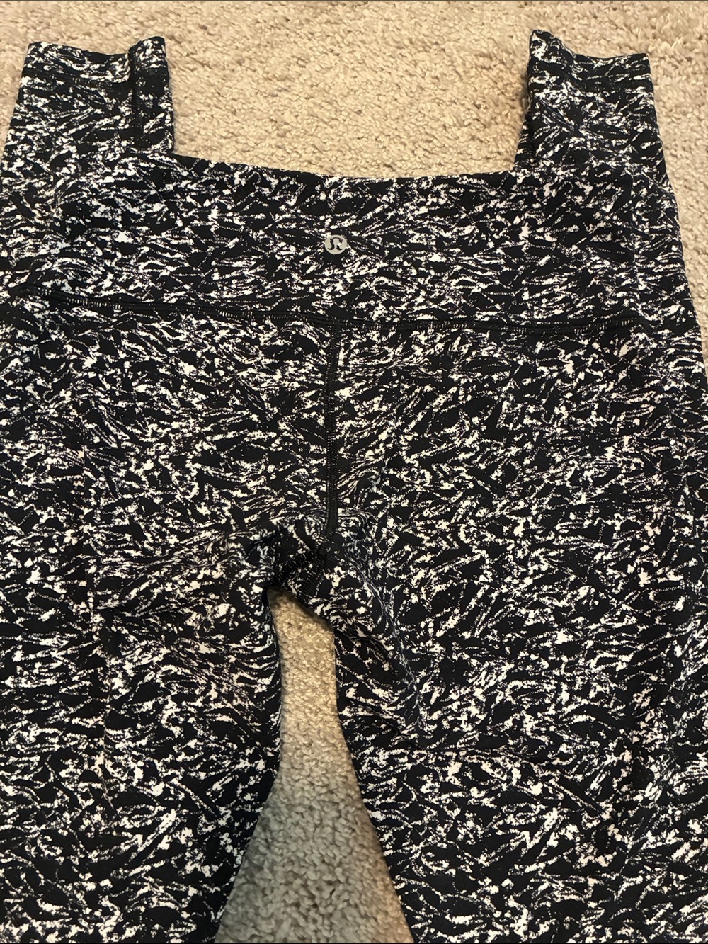 Lululemon Wunder Under III Ice Wave Black White Leggings Size 6 NWOT - Picture 6 of 7
